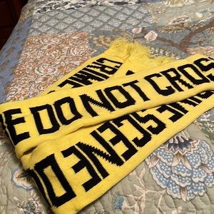 Crime scene do not cross-scarf